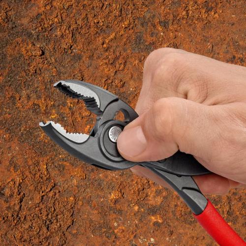 Knipex TwinGrip Front & Side Gripping Pliers Plastic Coated Grey Atramentized 200mm 82 01 200
